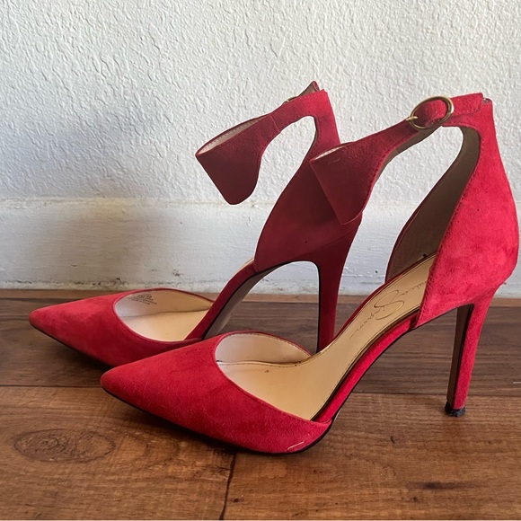 Bright red Jessica Simpson heels 👠 - Picture 5 of 5